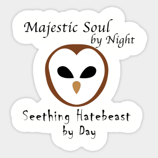 Majestic Hatebeast Sticker